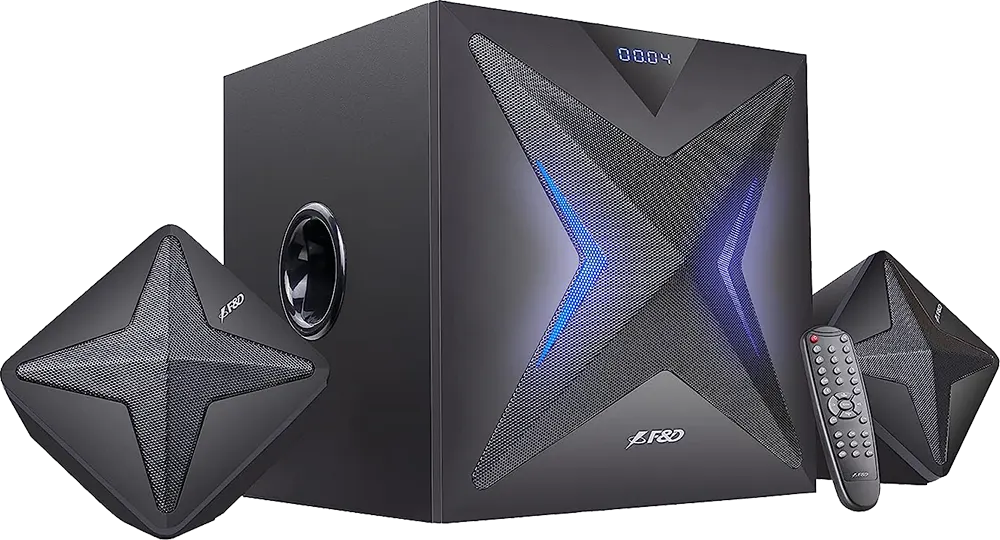 سماعات صب ووفر F&D  بلوتوث ، مدخل USB ، أسود ، F550X