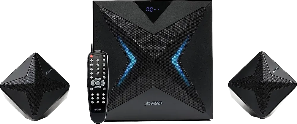 سماعات صب ووفر F&D  بلوتوث ، مدخل USB ، أسود ، F550X