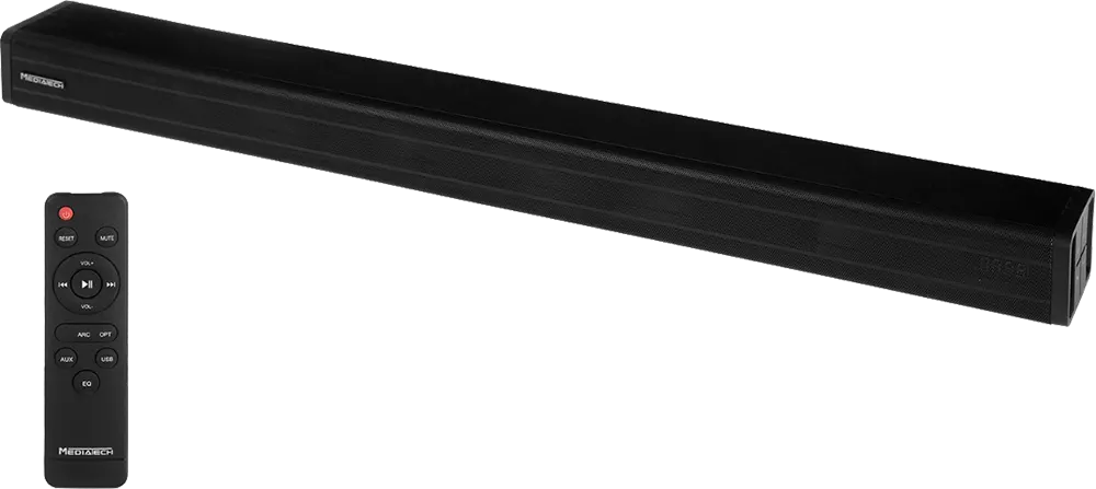 سماعات ساوند بار ميديا تك، 1 قناة، اسود ، MT-B30