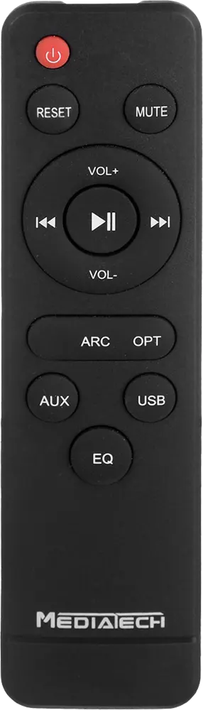 سماعات ساوند بار ميديا تك، 1 قناة، اسود ، MT-B30