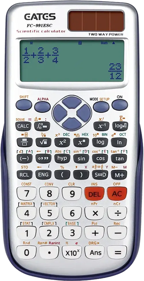 آلة حاسبة علمية ايتس، 417 دالة، سلفر، FC-991ESP