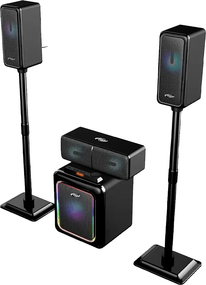 سماعات مسرح منزلي فيرست ، بلوتوث ، 3.1 قناة ، أسود ، Marcelo-810