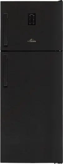 ثلاجة ايس بيرج نوفرست، 445 لتر، 2 باب، ديجيتال، اسود، ICEBERG-46BD