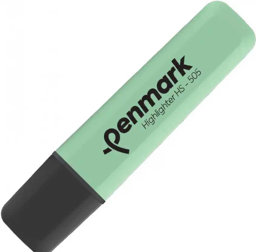 قلم هايلايتر بينمارك فسفوري تركي ،اخضر زرعى ، سن مشطوف