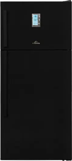 ثلاجة ايس بيرج  نوفروست، 569 لتر، شاشة ديجيتال، اسود، ICEBERG-58BD