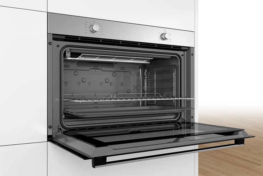 Bosch Gas Built-in Oven, 90 cm, 92 L, Gas Grill, Fan, Black, VGD011BR0M