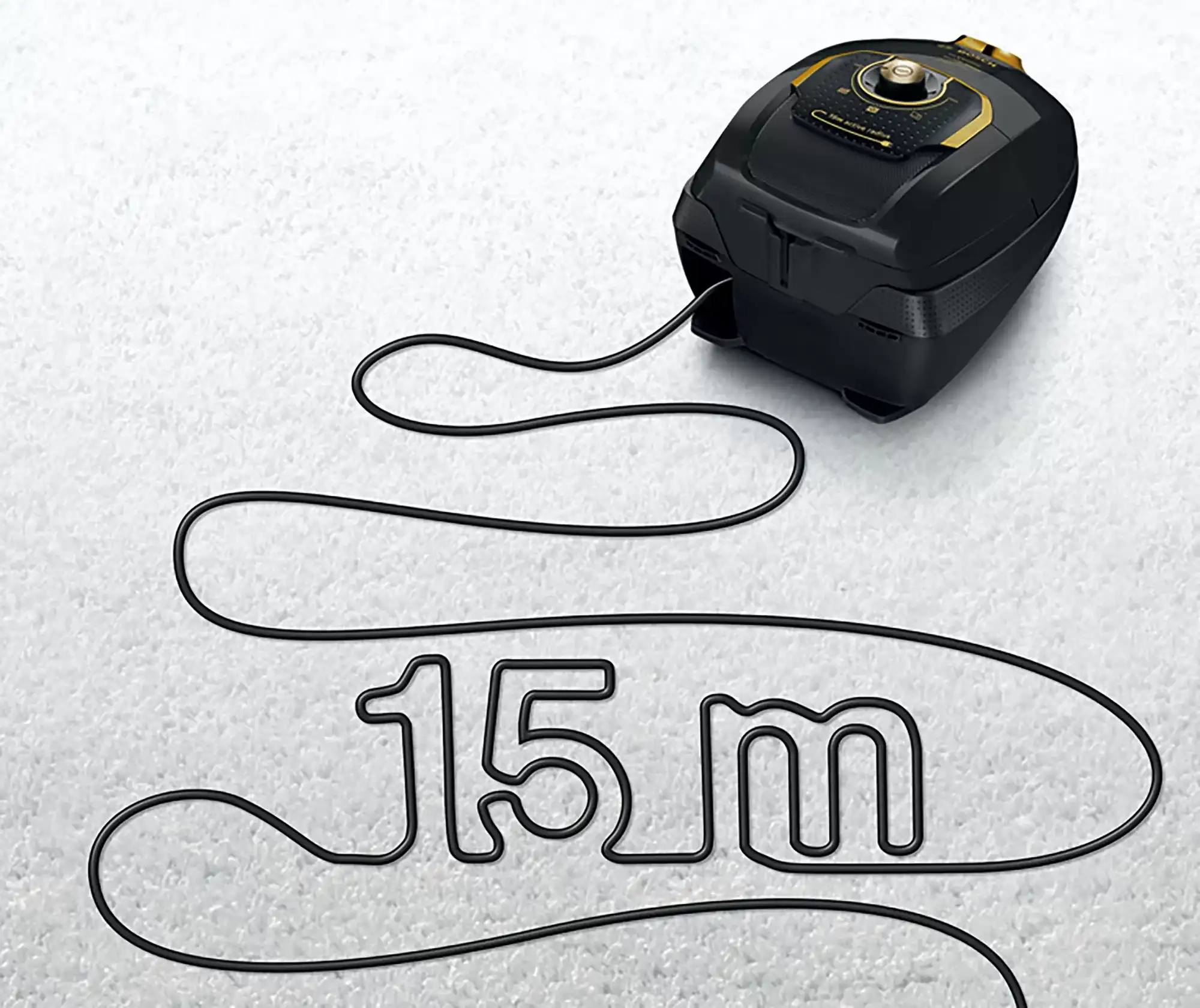 مكنسة كهربائية بوش، 1700 وات، 5 لتر، أسود ،BGL38GOLD