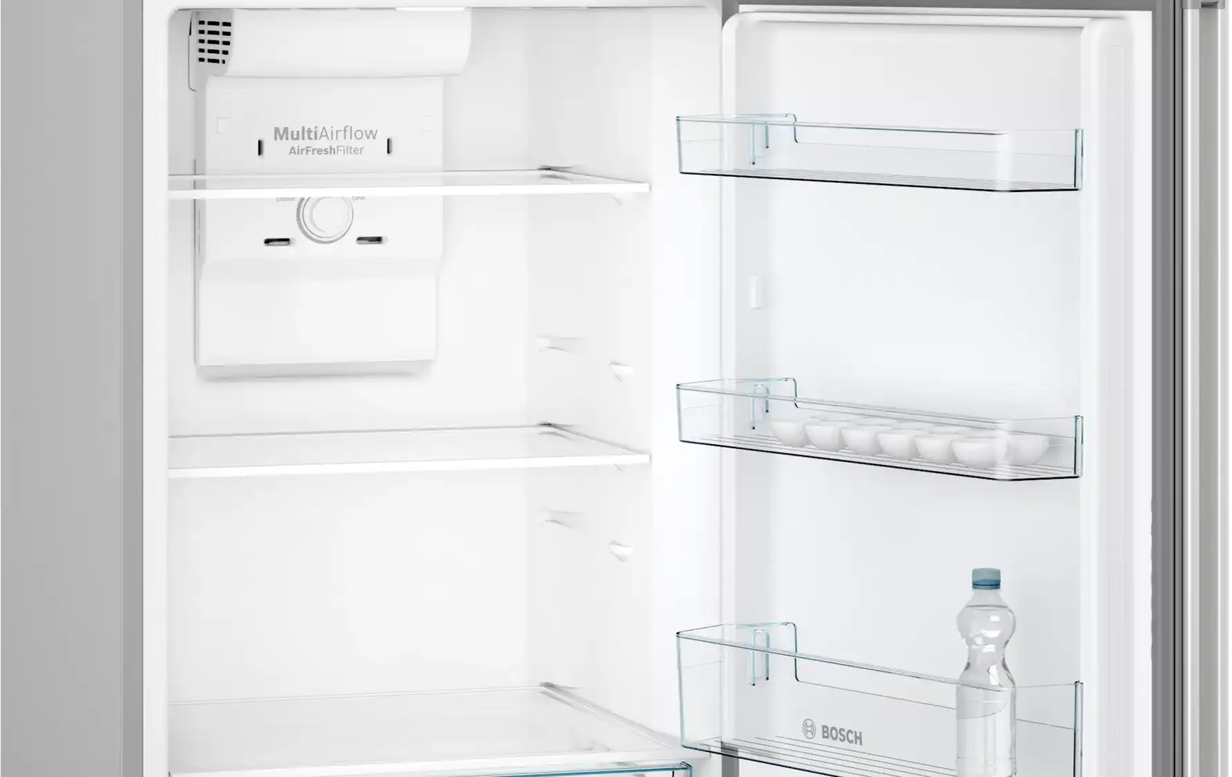 ثلاجة بوش، نوفروست ،253 لتر،2 باب ، فضي اينوكس ،KDN30N12E8