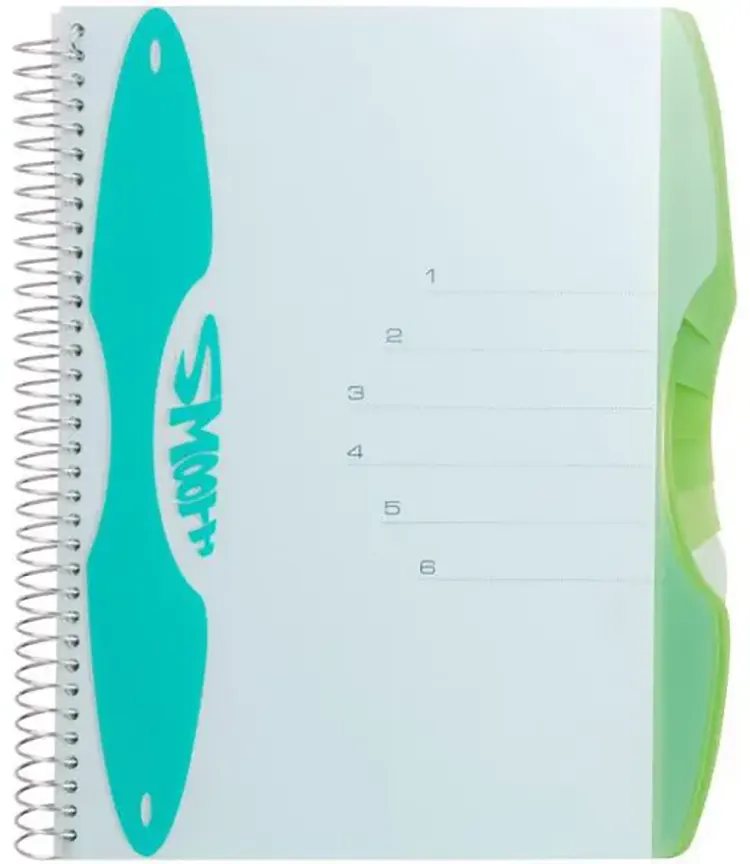 كشكول سلك سموث A5 من مينترا، 100 ورقة، لون متعدد