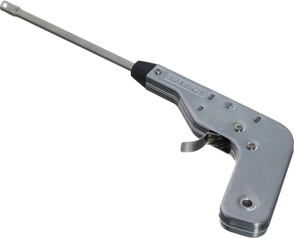 ولاعة مسدس ياباني غاز الكترونية من المعدن - سلفر