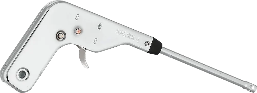 ولاعة مسدس ياباني غاز الكترونية من المعدن - سلفر