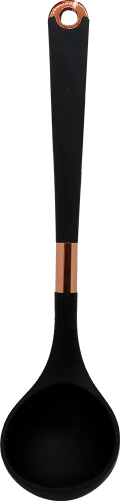 مغرفة طعام سيلكون - أسود x ذهبى