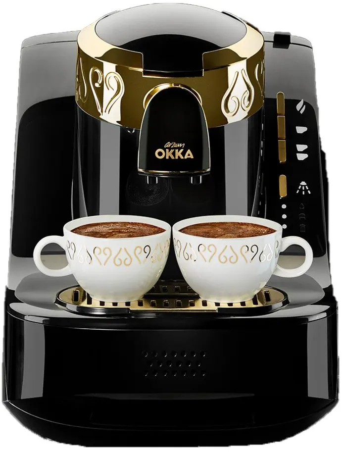 ماكينة تحضير القهوة التركي ارزوم اوكا ، 710 وات ، أسود × ذهبي ،OK008