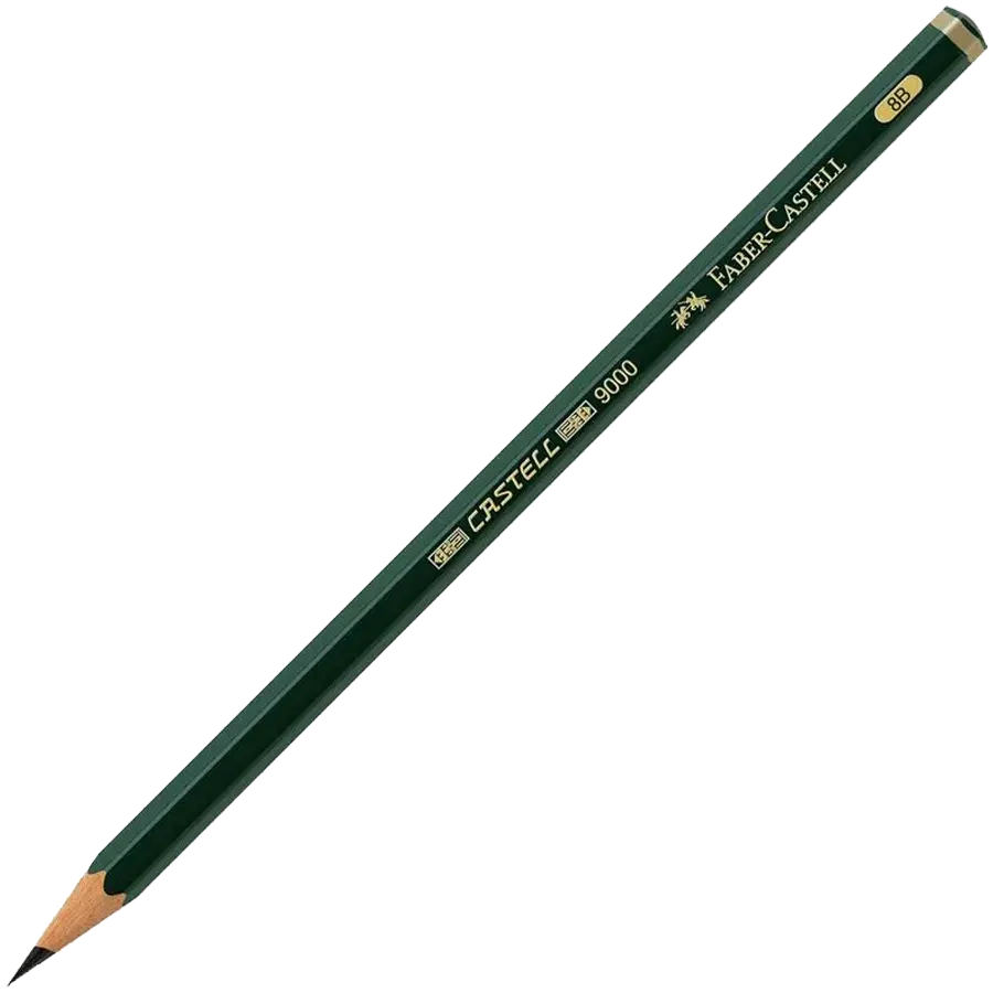قلم رصاص 8B فابر كاستل C8 9000، أخضر