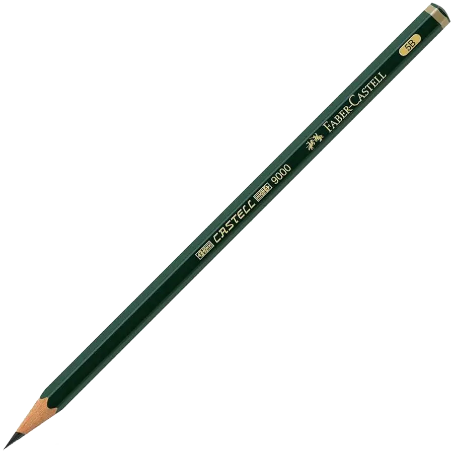 قلم رصاص 5B فابر كاستل 9000، أخضر