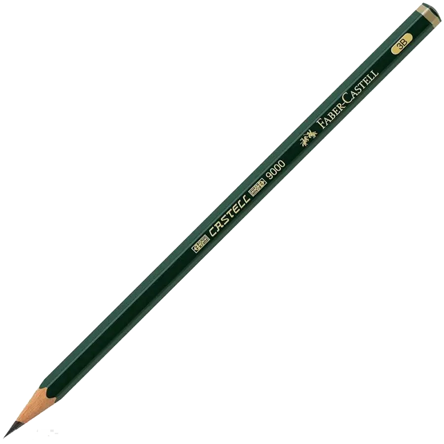 قلم رصاص فابر كاستل 9000 3B، اخضر
