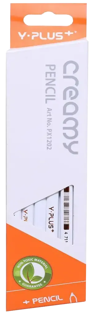 طقم قلم رصاص واي-بلس 12 قطعة ، أبيض