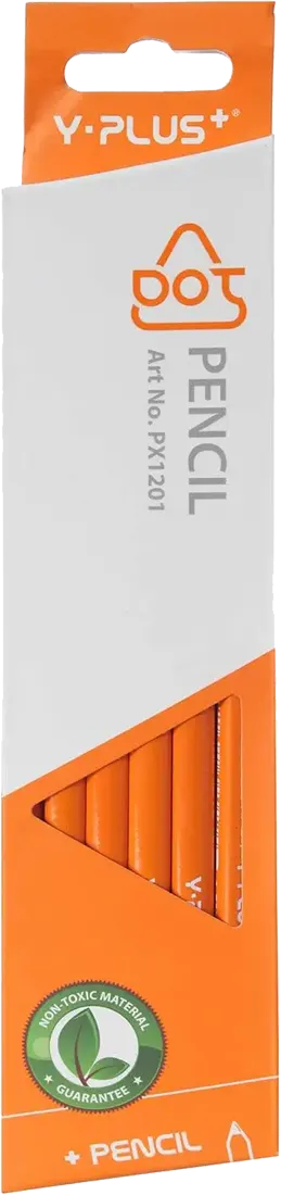 طقم قلم رصاص واي-بلس 12 قطعة ،برتقالي