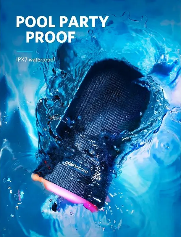 مكبر صوت انكر فلير ميني، بلوتوث، 10 وات، اضاءة ليد، أزرق ،A3167032