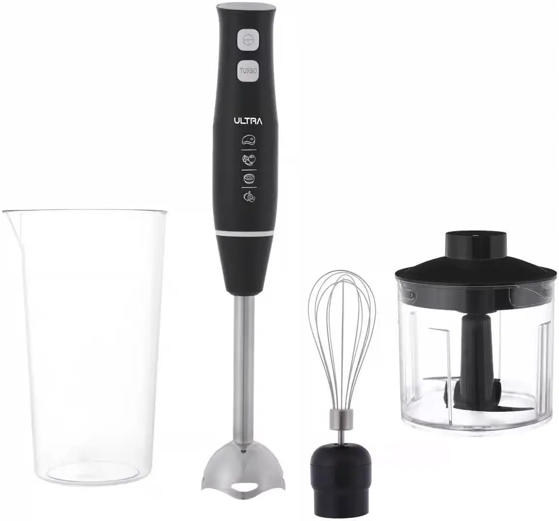 هاند بلندر ألترا، 450 وات، 600 مللي، مزود بمضرب بيض وكبة، أسود ، UHB407E1
