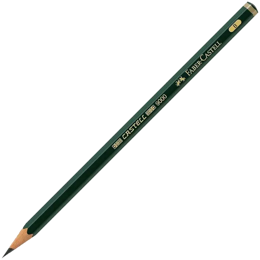 قلم رصاص فابر كاستل 9000 B، أخضر