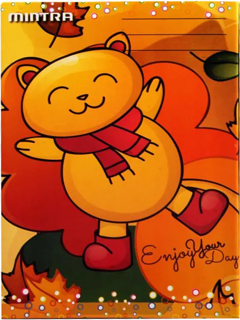 كشكول دبوس مينترا 60 ورقة، انجليزي، 16*22.5 سم