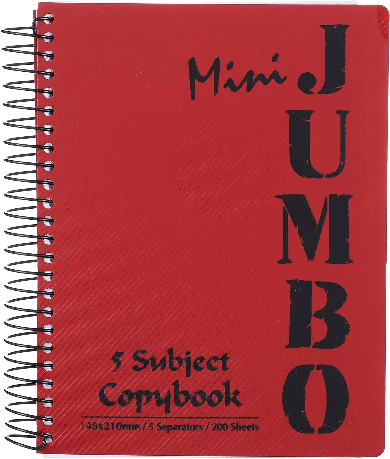 كشكول سلك منترا مينى جامبو، 200 ورقة، 5 فاصل، ألوان متعددة