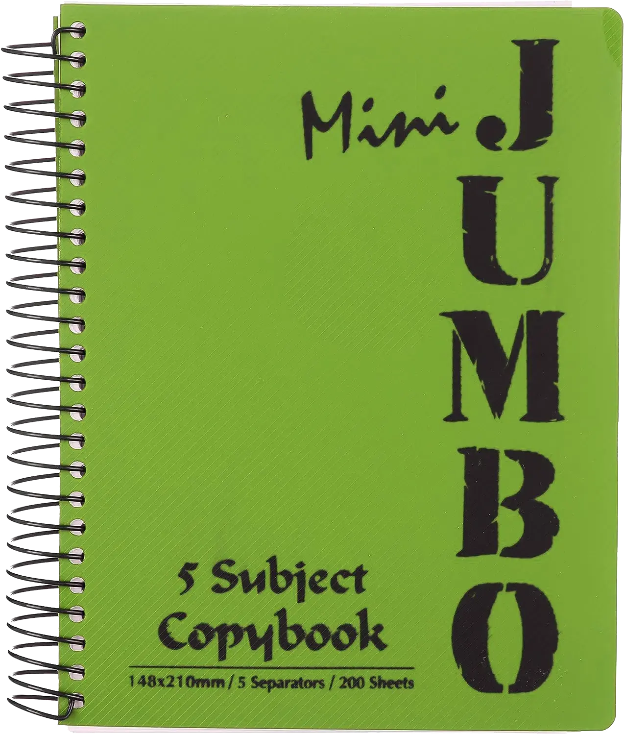 كشكول سلك منترا مينى جامبو، 200 ورقة، 5 فاصل، ألوان متعددة