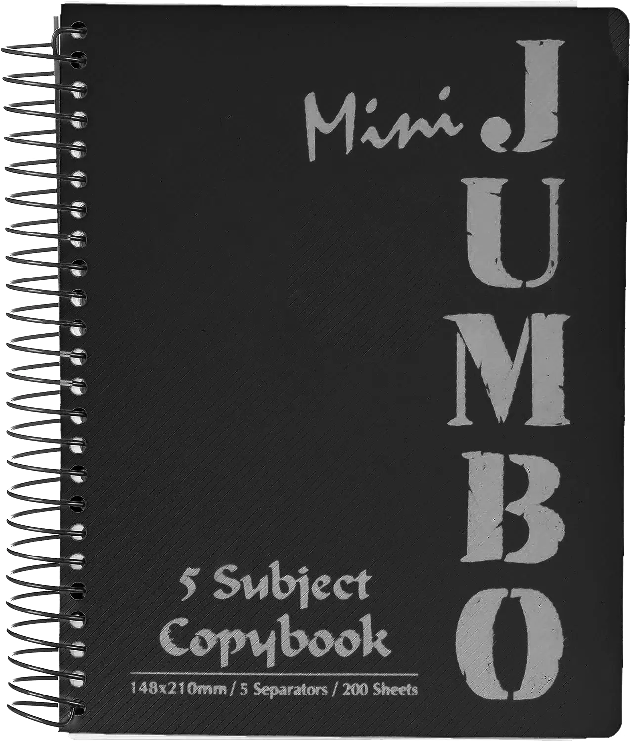 كشكول سلك منترا مينى جامبو، 200 ورقة، 5 فاصل، ألوان متعددة