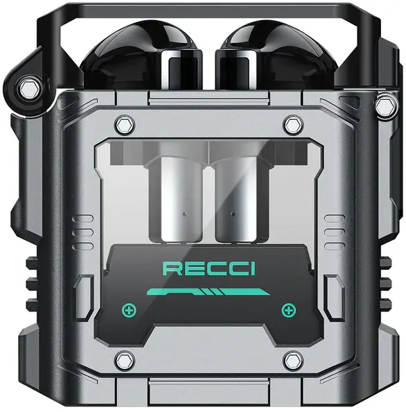 سماعة إيربودز ريتشي  ، بلوتوث 5.3 ، بطارية 320 مللي أمبير،سلفرx أسود، REP-W36