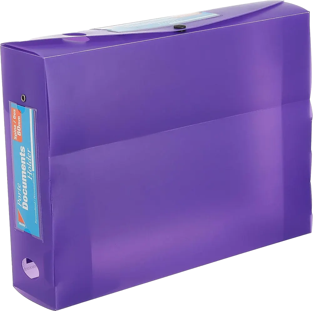 حافظة مستندات مينترا 80 ملي ، بلاستيك، ألوان متعددة