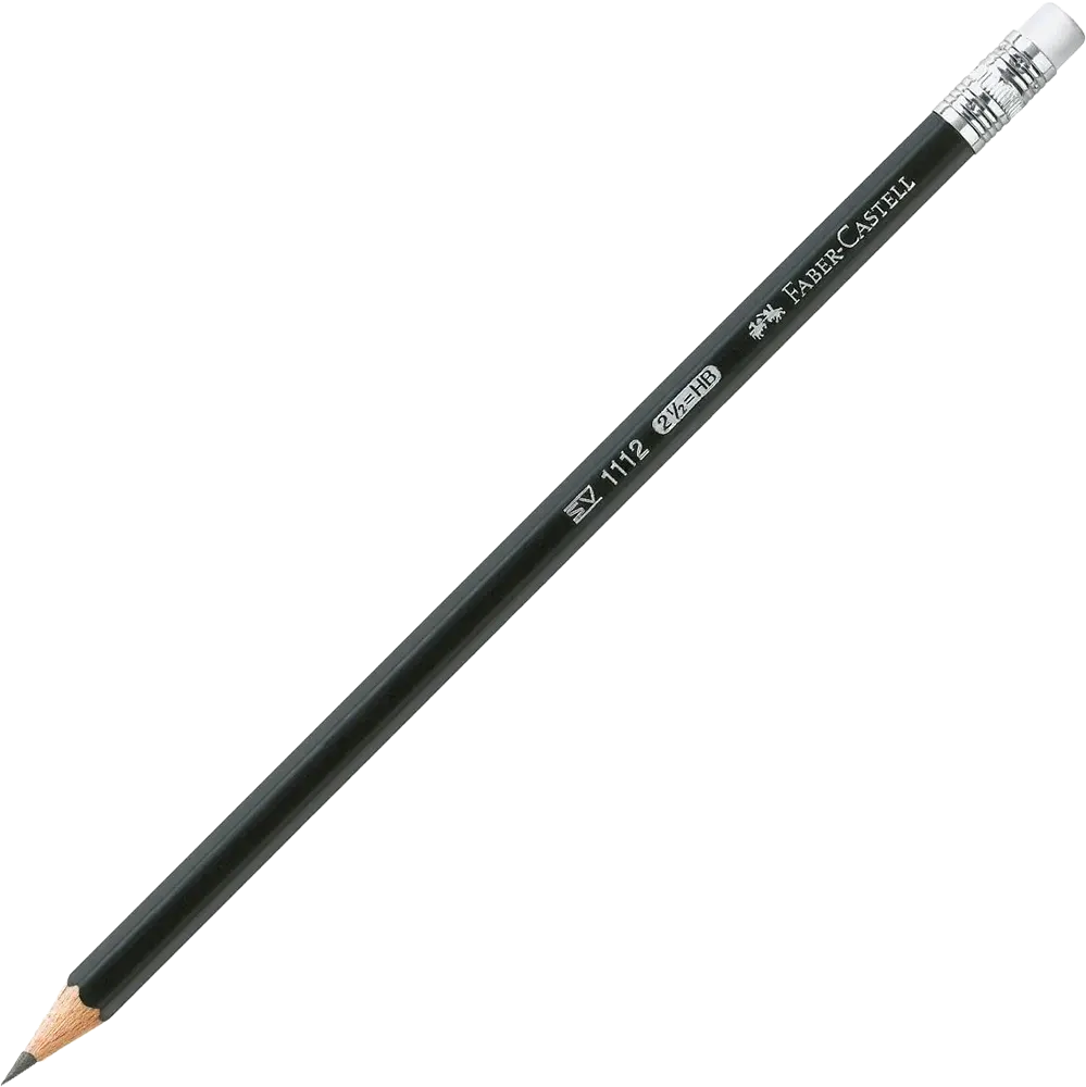 قلم رصاص فابر كاستل، HB،  مع استيكة، 1112