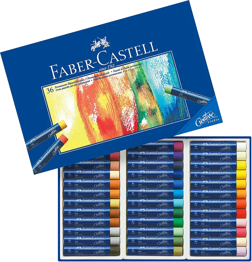 مجموعة ألوان باستيل فابركاستل زيت قصيرة ، 36 لون ، ألوان متعددة، 127036