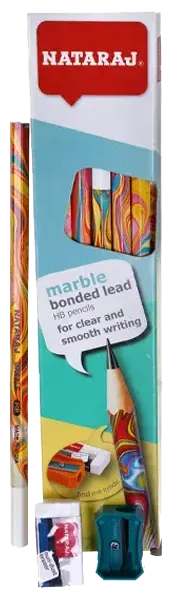 طقم قلم رصاص ناتاراج 12 قطعة لون متعدد