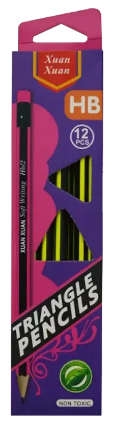 طقم قلم رصاص فنيدز 12 قطعة HB، أصفر