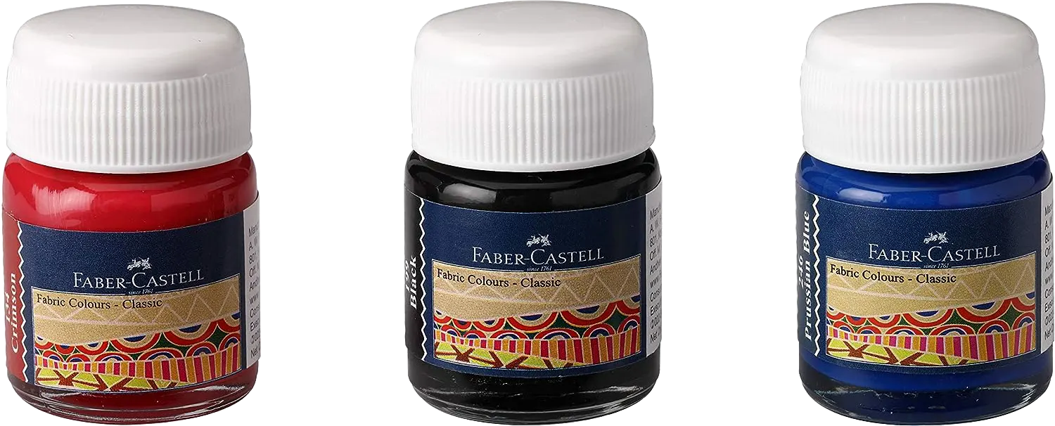 مجموعة ألوان قماش فابر كاسيل، 6 لون ،10 مللي، ألوان متعددة، 1410501