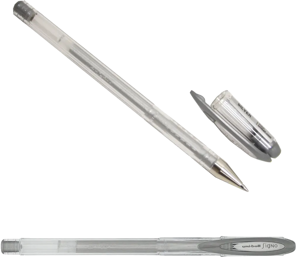 قلم جيل يوني بول سيجنو ، 0.8 ملم، رولر، فضي، UM-120SP