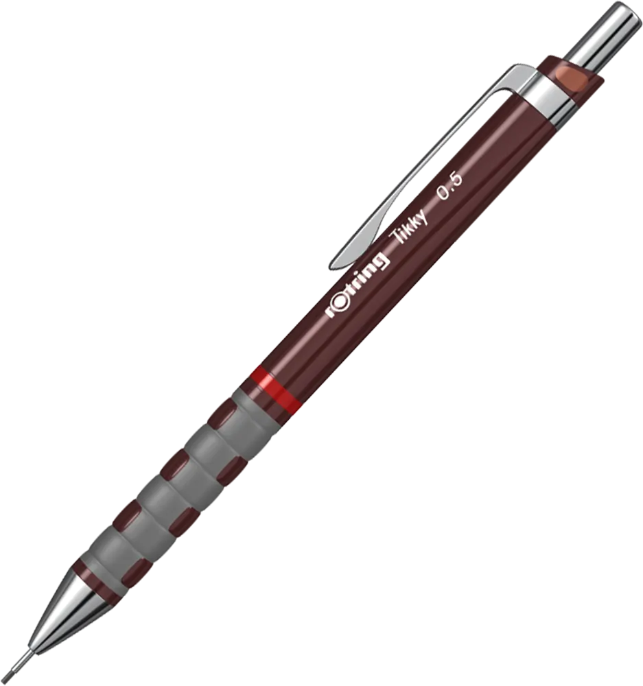 قلم سنون  روترينج تيكي، 0.5 ملم، بلاستيك، بني، 1904695