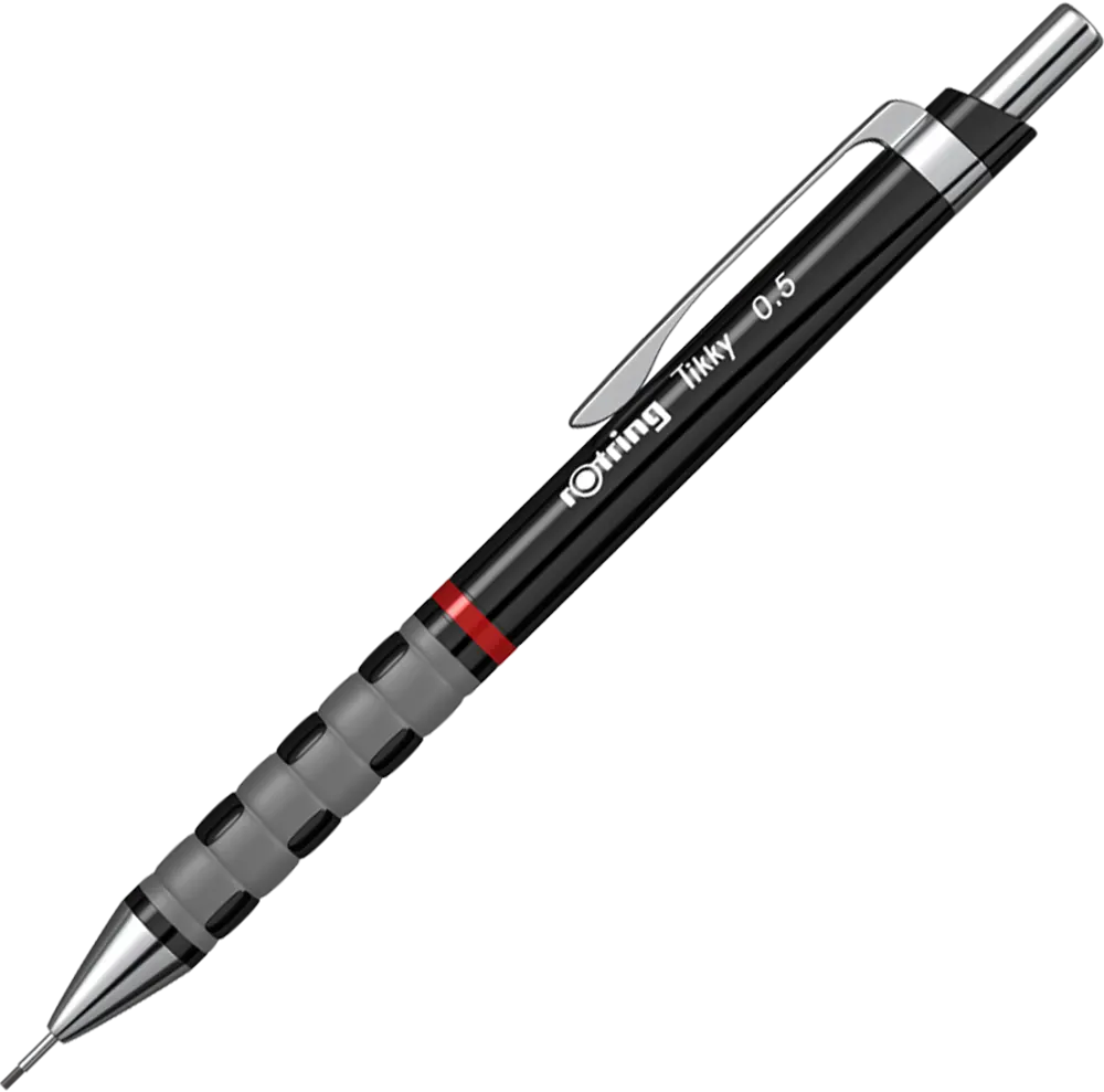 قلم سنون تيكي روترينج بلاستيك ، سن رصاص 0.5 ملم ، أسود، 1904695