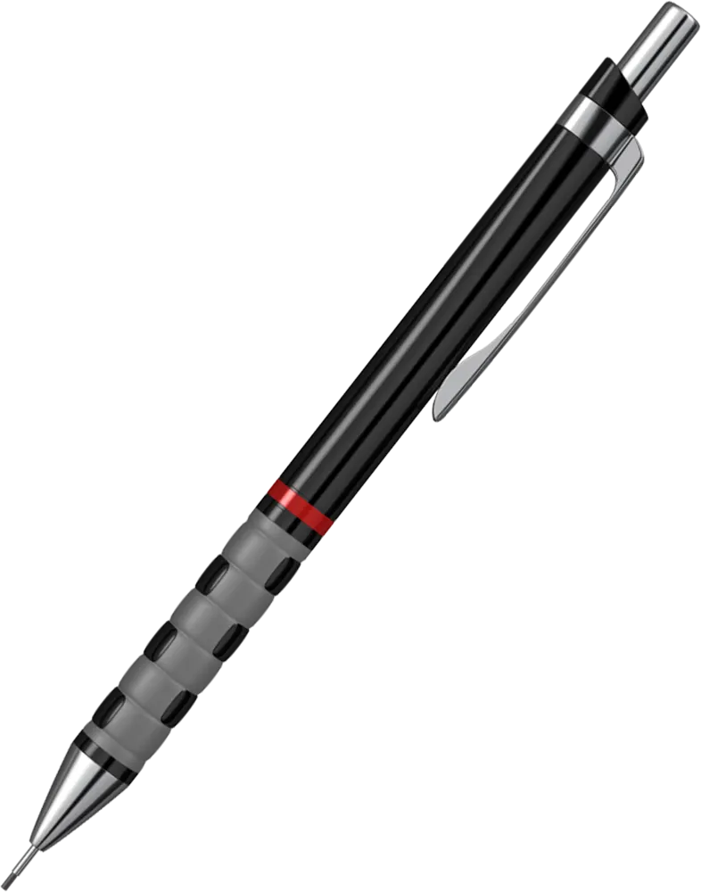 قلم سنون تيكي روترينج بلاستيك ، سن رصاص 0.5 ملم ، أسود، 1904695