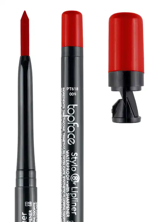 قلم تحديد شفاه ستايلو مقاوم للماء من توب فيس 009