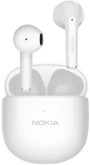 سماعة ايربودز نوكيا اسنشيال ترو E3110، بلوتوث 5.1، بطارية 250 مللي أمبير، أبيض