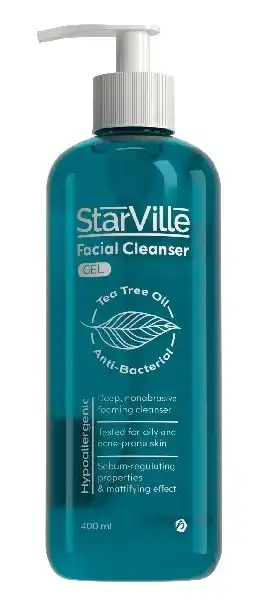غسول ستارفيل جل غسول الوجه بزيت شجرة الشاي، 400 مل