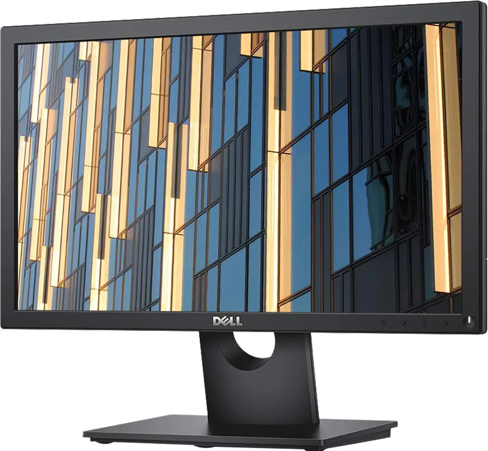 شاشة كمبيوتر LED ديل 18.5 بوصة، HD، لوحة TN، أسود، E1916HE