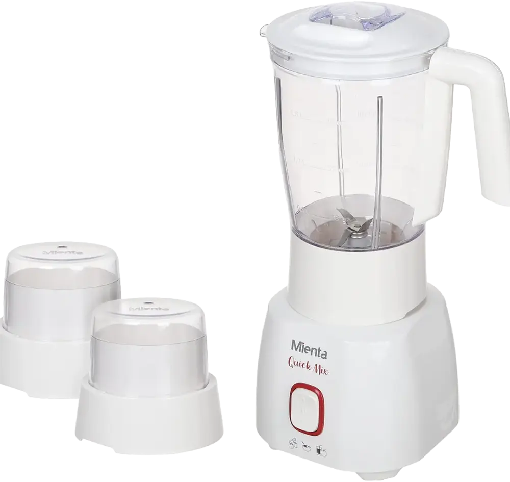 خلاط كهربائي ميانتا كويك ميكس، 400 وات، 1.5 لتر، أبيض، BL1261A