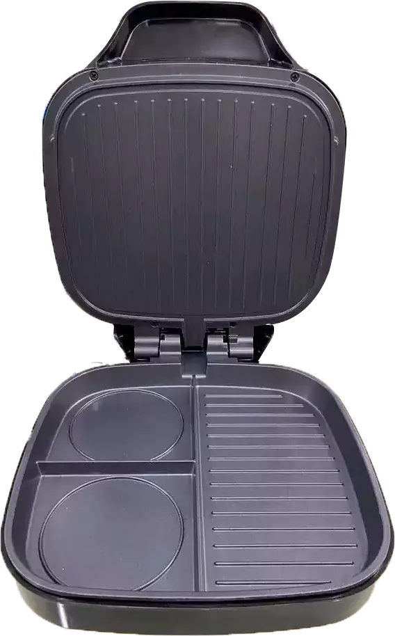 ماكينة شواء وبرجر من دي إس بي، شريحتين، 1200 واط، فضي، KC1239