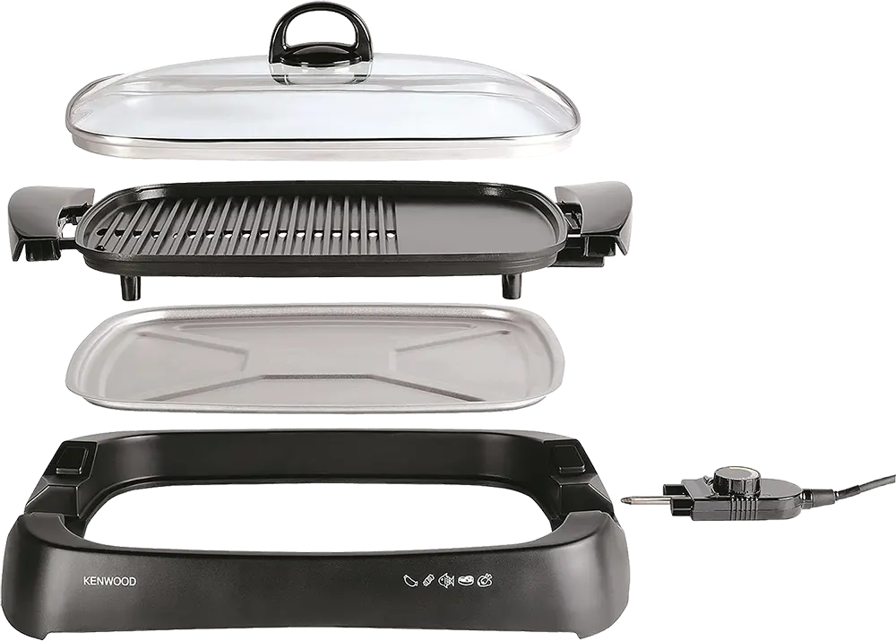 شواية كهربائية كينوود، 1700 وات، أسود، HG230، (بضمان راية)