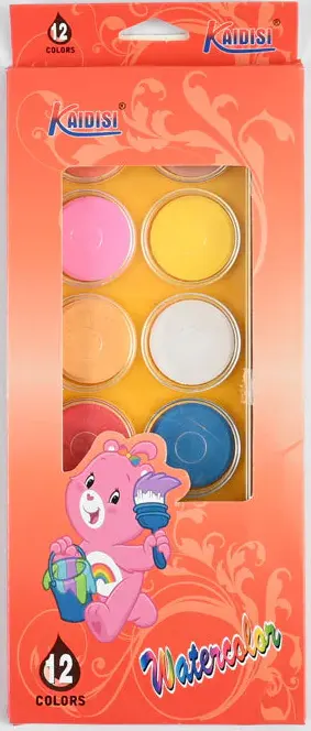 باليت ألوان مائية كايديسي حجارة ، 12 لون كبير ،ألوان متعددة