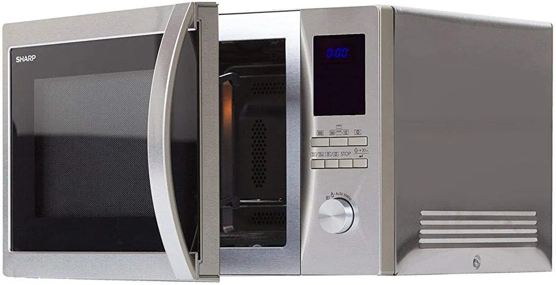 ميكرويف شارب 43 لتر ديجيتال بشواية ، 1100 وات،سلفر،R-78BT(ST