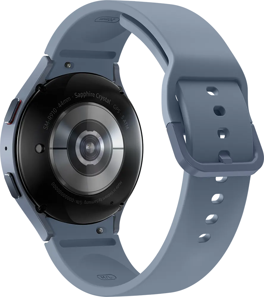 ساعة سمارت سامسونج جلاكسي 5، مقاس 44 ملم، بلوتوث، شاشة لمس 1.4 بوصة، مقاومة للماء، أزرق، SM-R910NZBAMEA